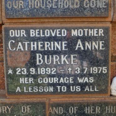 BURKE Catherine Anne 1892-1975