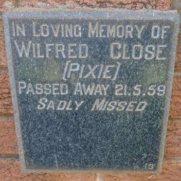 CLOSE Wilfred -1959