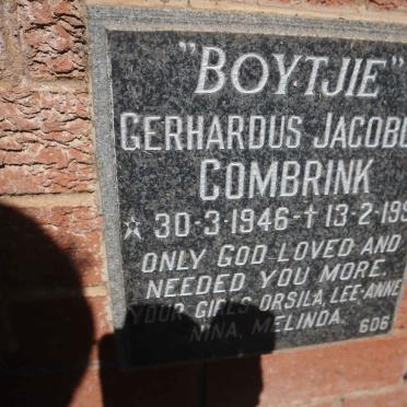COMBRINK Gerhardus Jacobus 1946-1991
