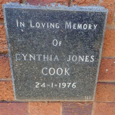 COOK Cynthia Jones -1976