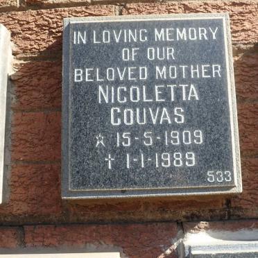 COUVAS Nicoletta 1909-1989