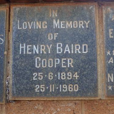 COOPER Henry Baird 1894-1960