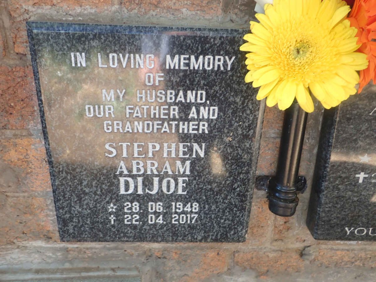 DIJOE Stephen Abram 1948-2017