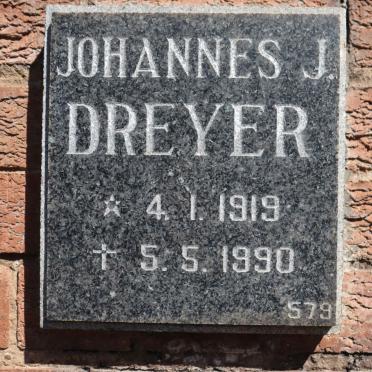 DREYER Johannes J. 1919-1990