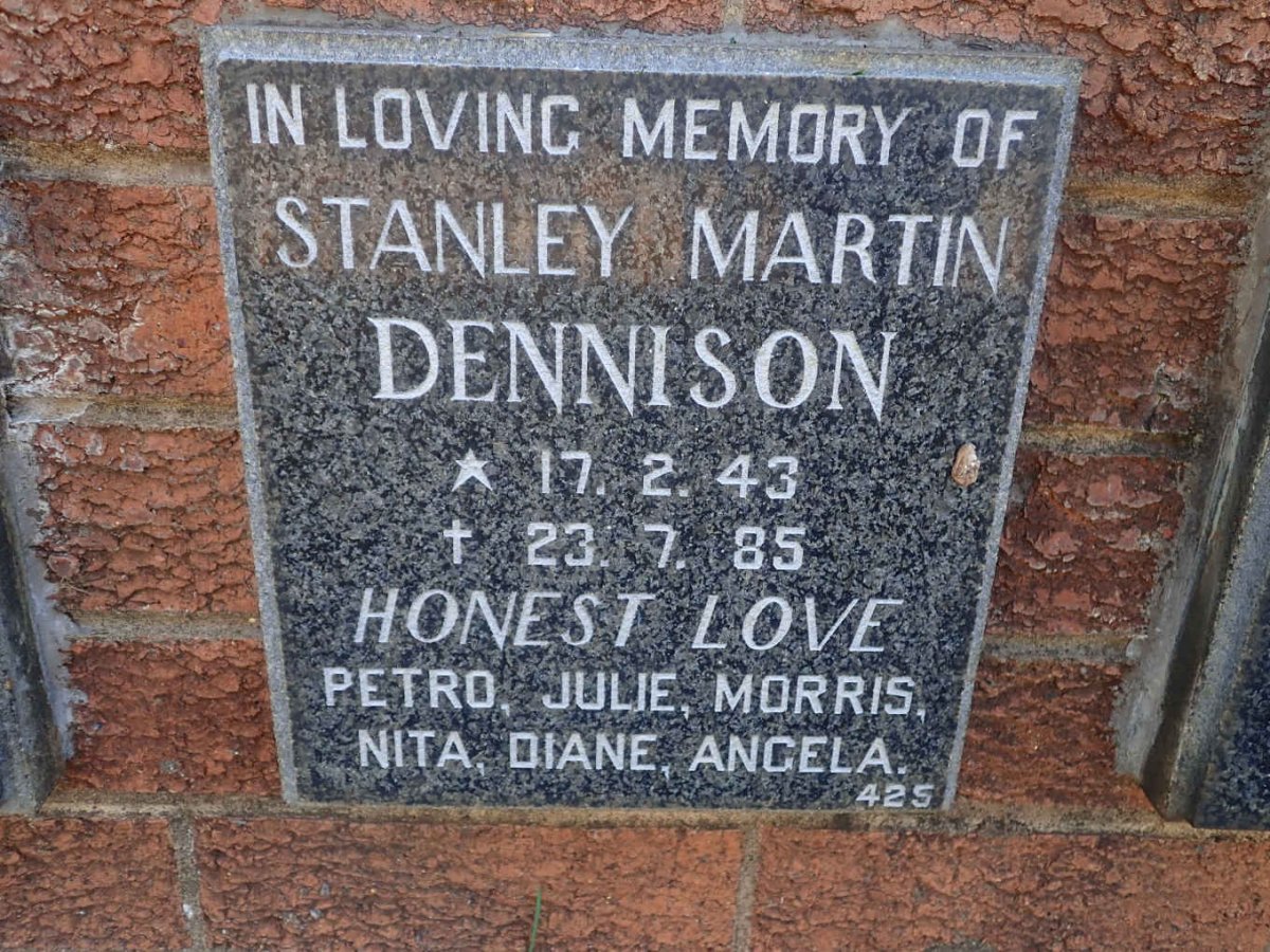 DENNISON Stanley Martin 1943-1985
