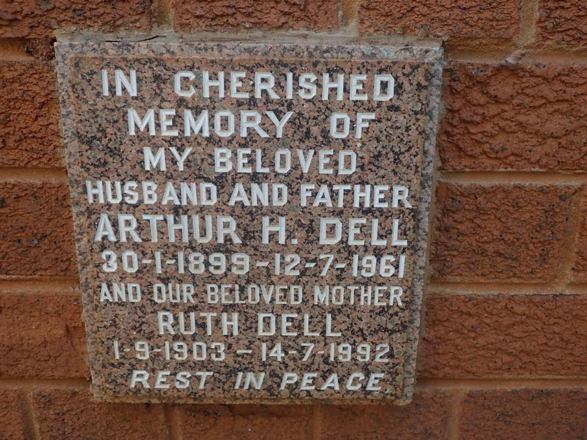 DELL Arthur H. 1899-1961 &amp; Ruth 1903-1992