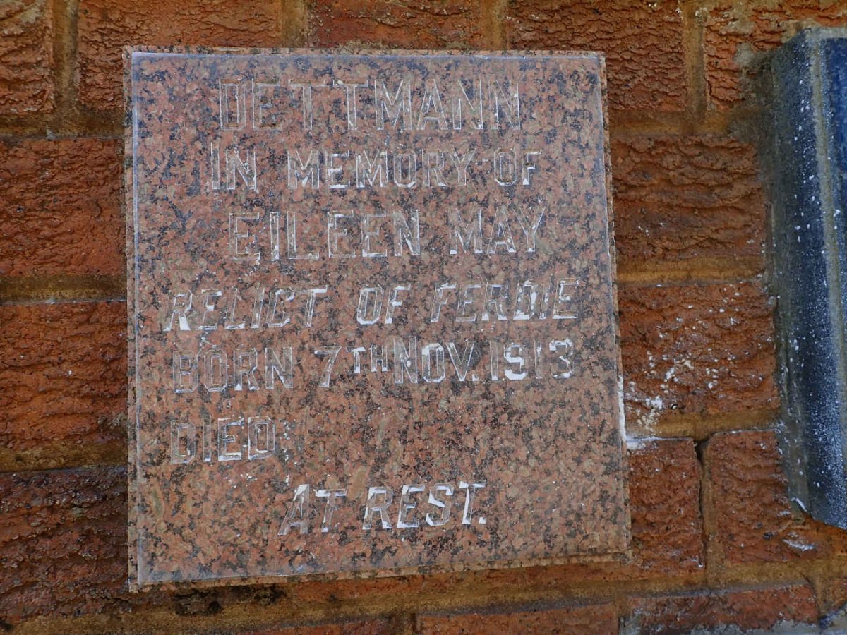 DETTMANN Eileen May 1913-
