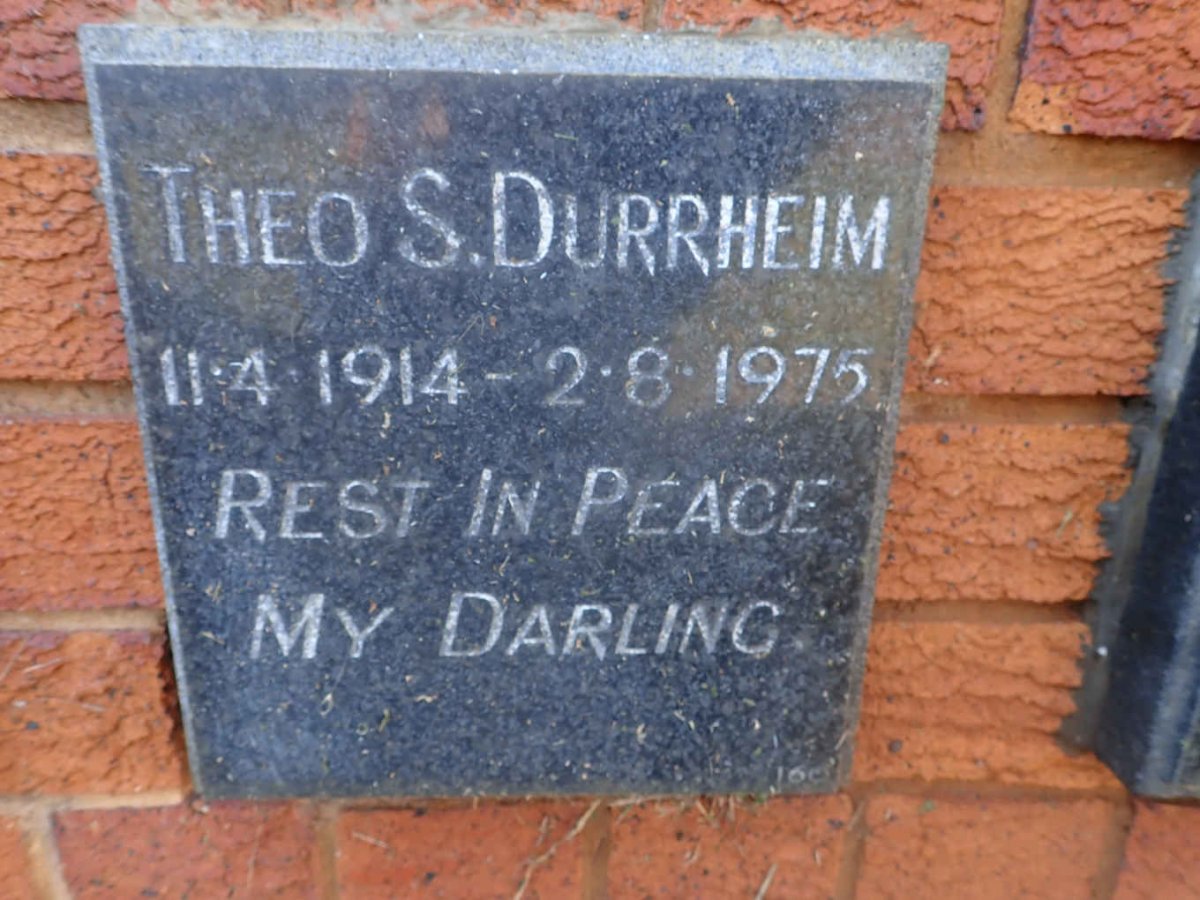 DURRHEIM Theo S. 1914-1975