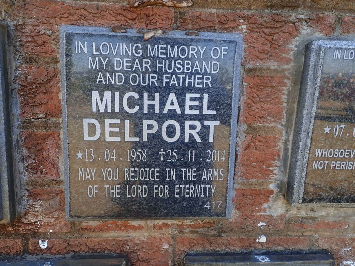DELPORT Michael 1958-2014