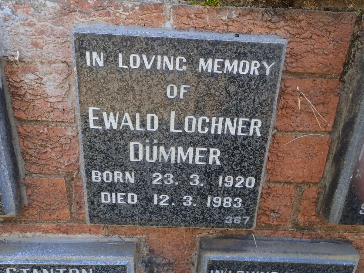 DUMMER Ewald Lochner 1920-1983