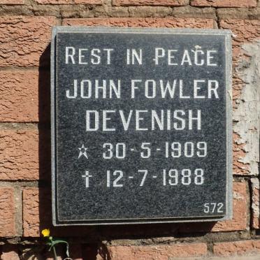 DEVENISH John Fowler 1909-1988