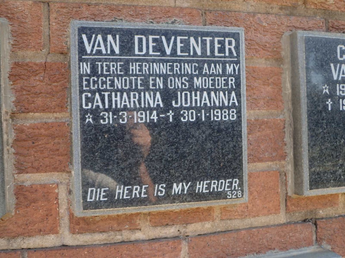 DEVENTER Catharina Johanna, van 1914-1988