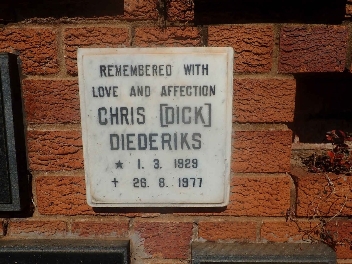 DIEDERIKS Chris 1929-1977
