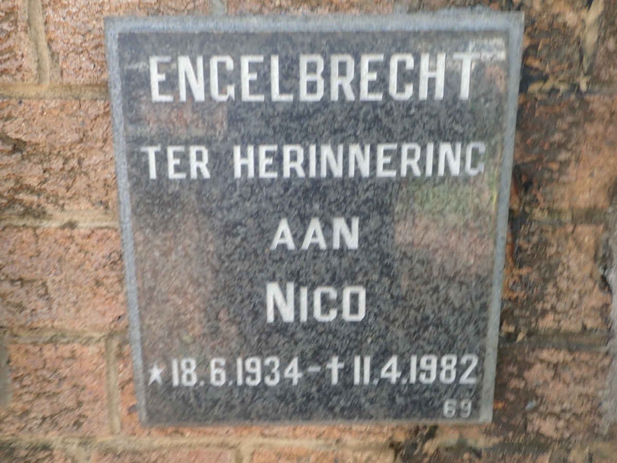 ENGELBRECHT Nico 1934-1982