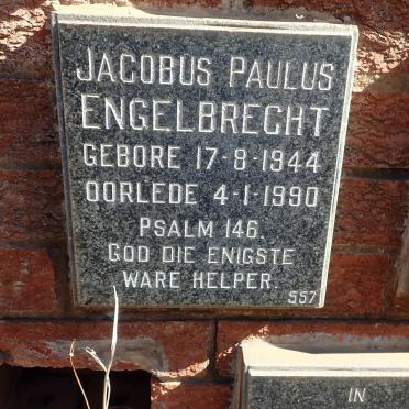ENGELBRECHT Jacobus Paulus 1944-1990