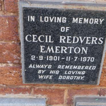 EMERTON Cecil Redvers 1901-1970