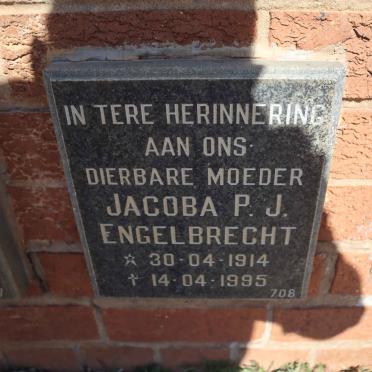 ENGELBRECHT Jacoba P.J. 1914-1995