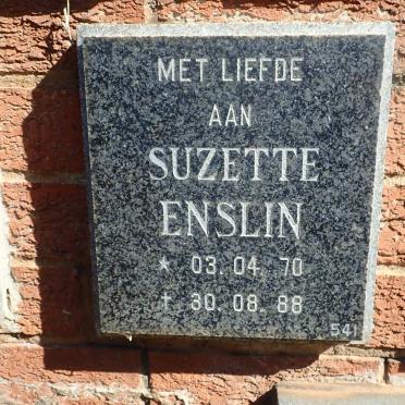 ENSLIN Suzette 1970-1988