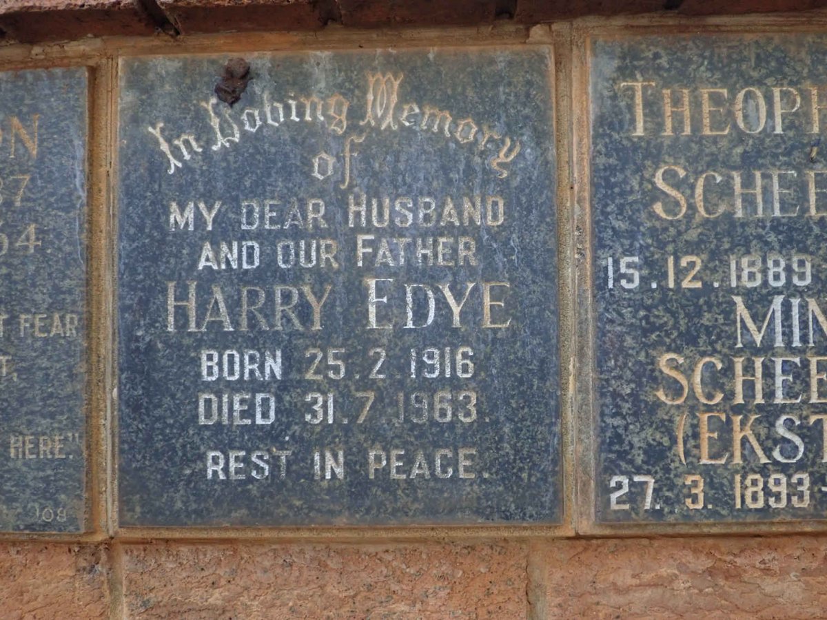 EDYE Harry 1916-1963