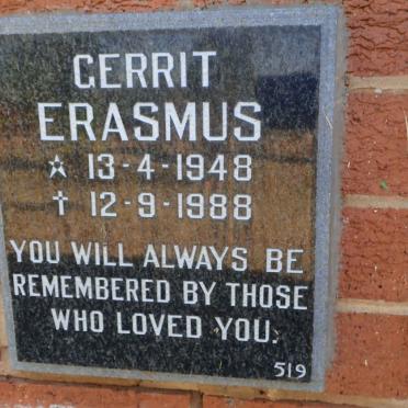 ERASMUS Gerrit 1948-1988