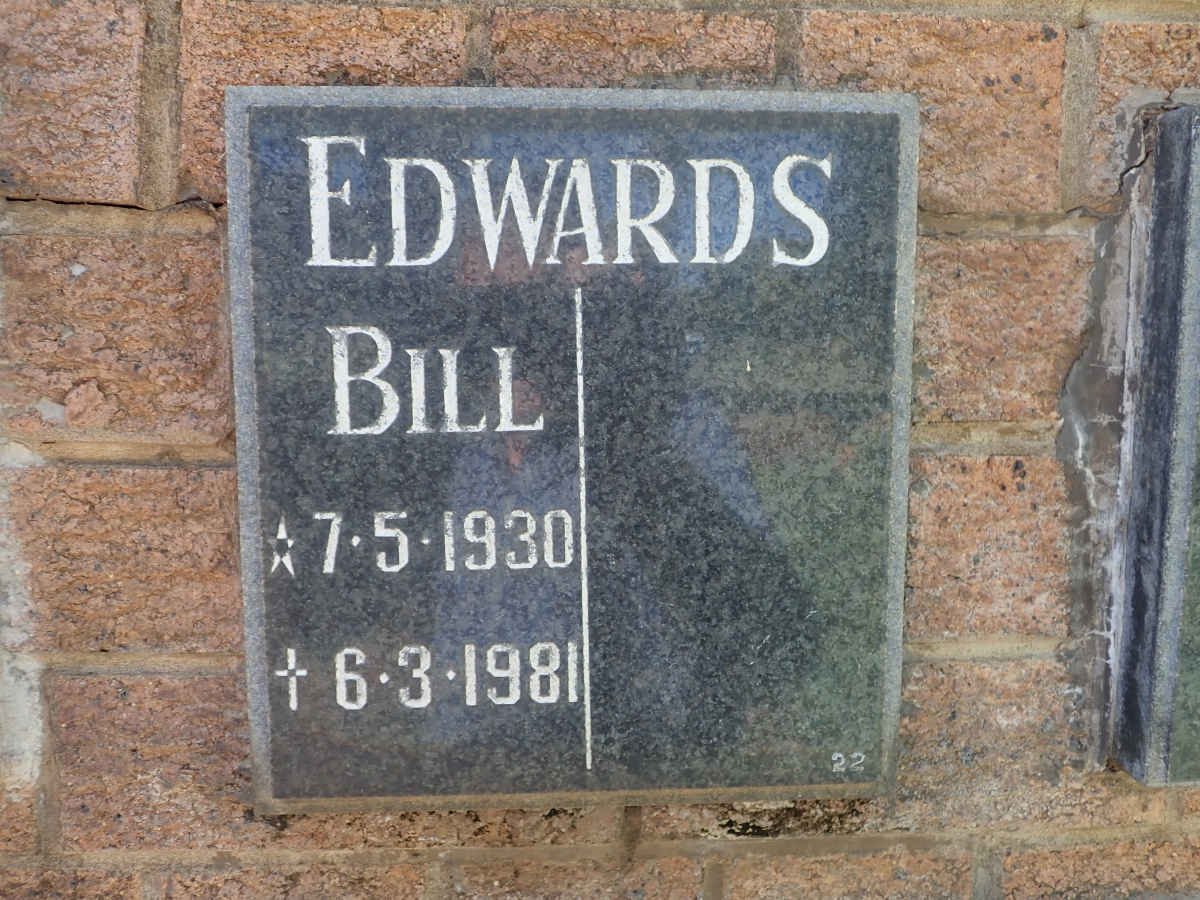 EDWARDS Bill 1930-1981