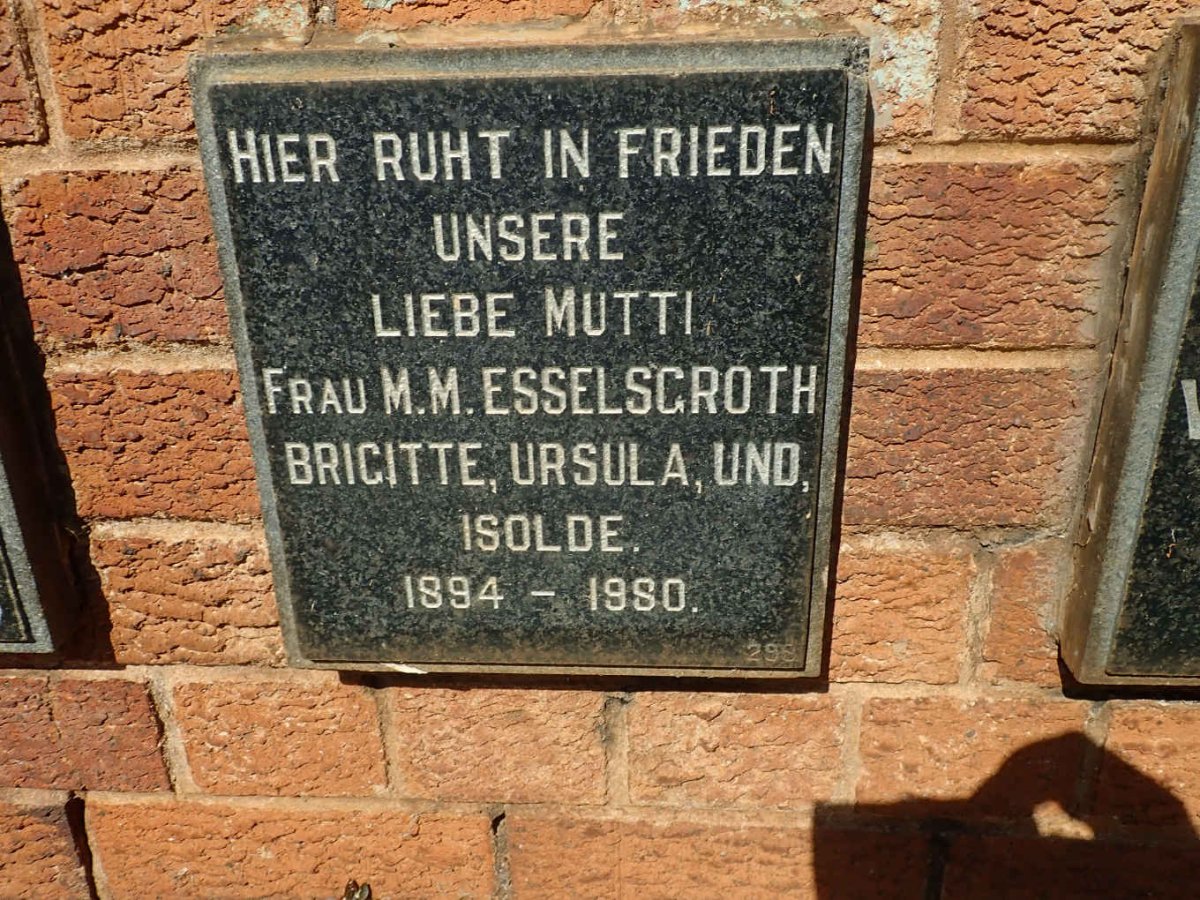 ESSELSGROTH M.M. 1894-1980