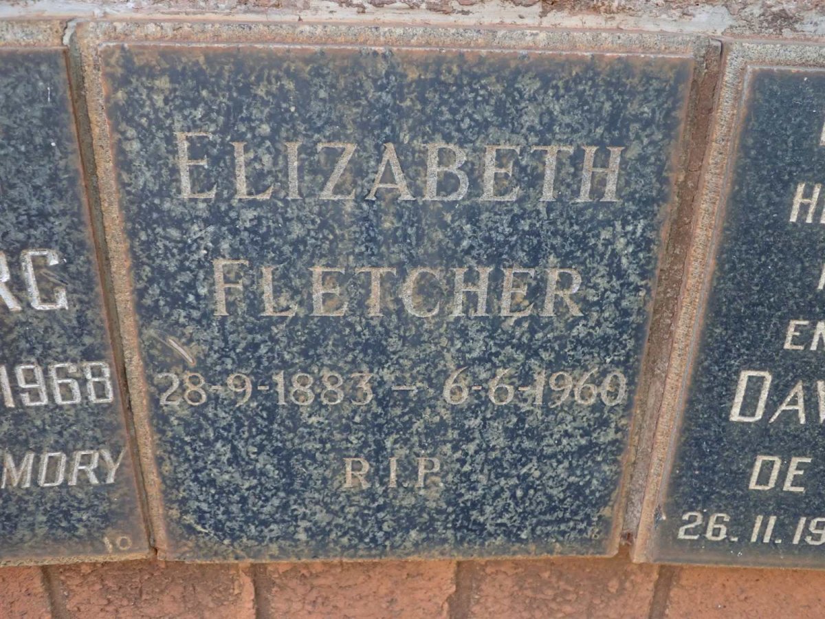 FLETCHER Elizabeth 1883-1960