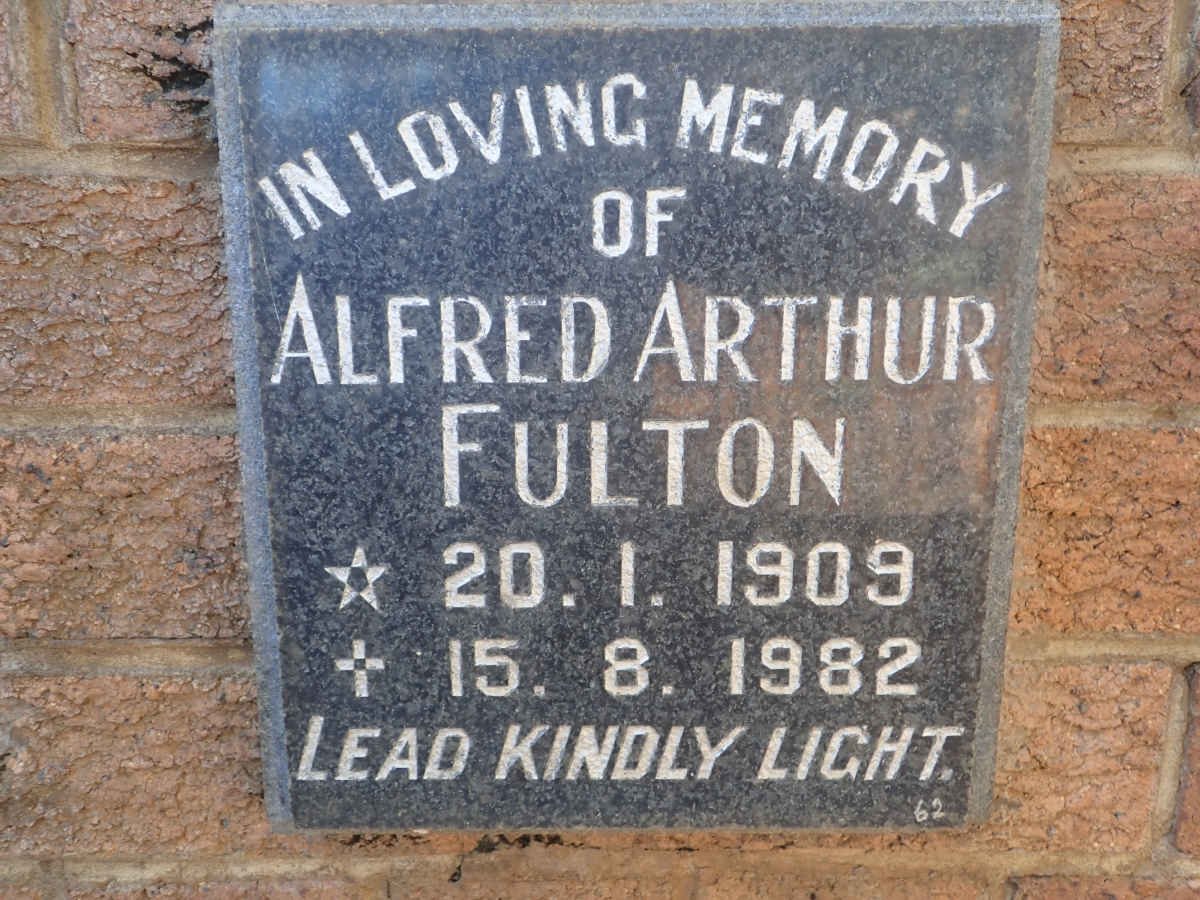 FULTON Alfred Arthur 1909-1982