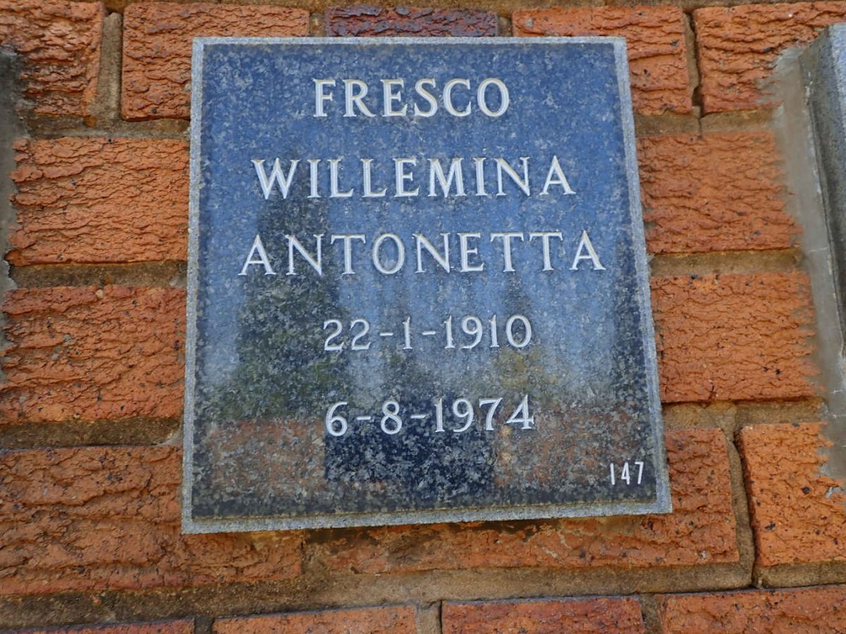 FRESCO Willemina Antonetta 1910-1974