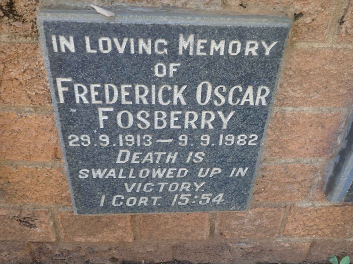 FOSBERRY Frederick Oscar 1913-1982