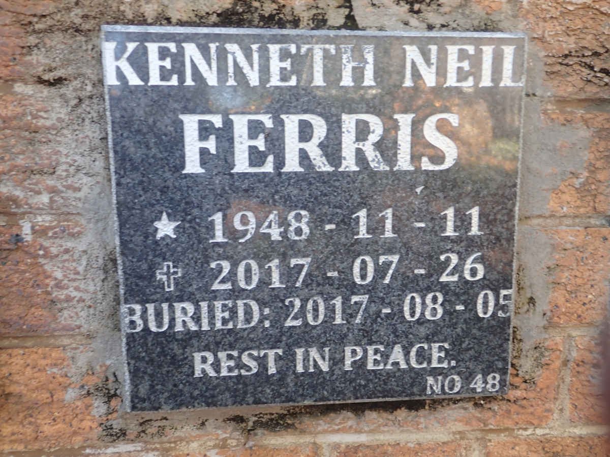 FERRIS Kenneth Neil 1948-2017
