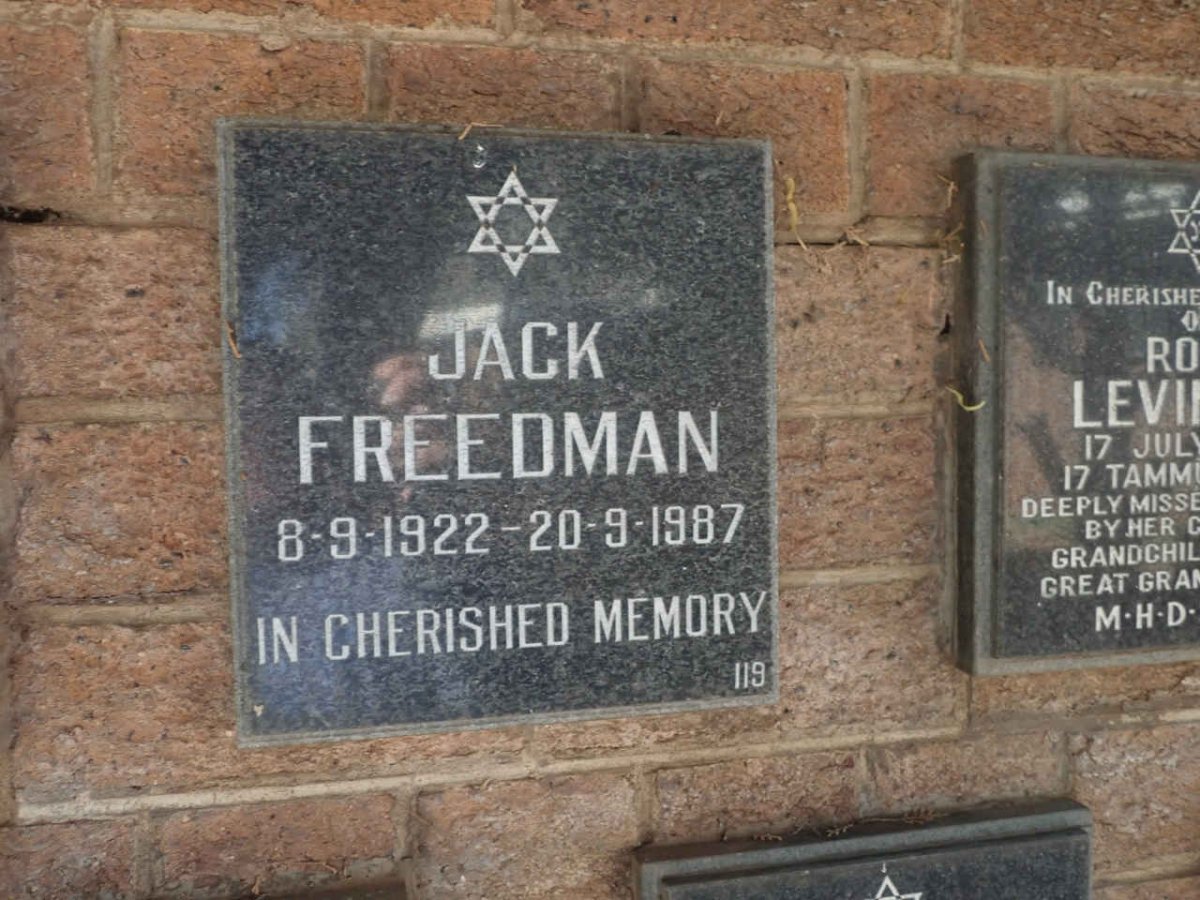 FREEDMAN Jack 1922-1987
