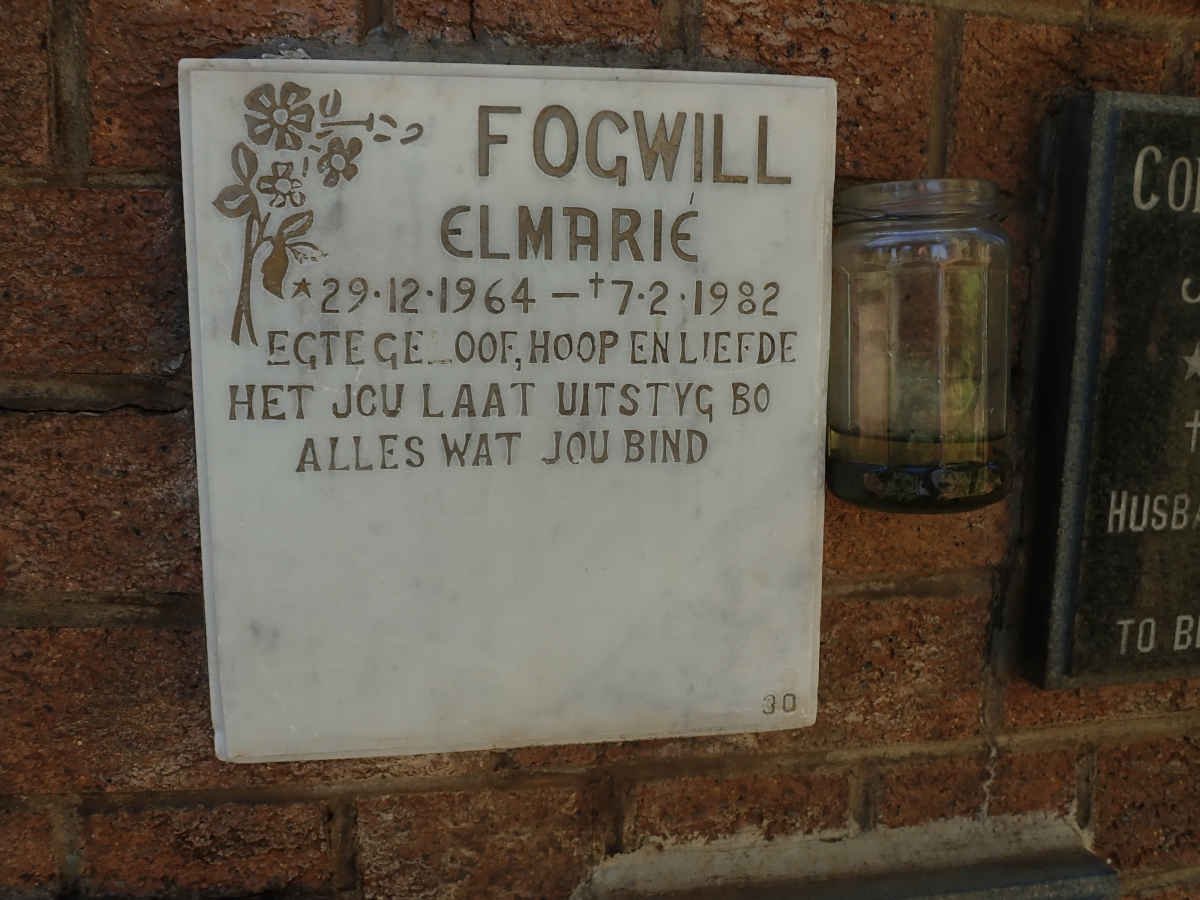 FOGWILL Elmarie 1964-1982