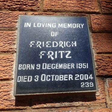 FRITZ Friedrich 1951-2004