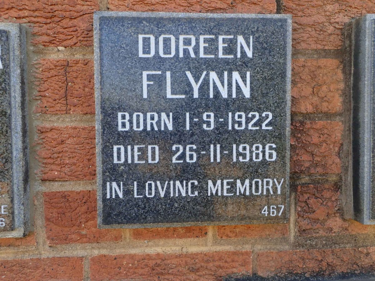 FLYNN Doreen 1922-1986