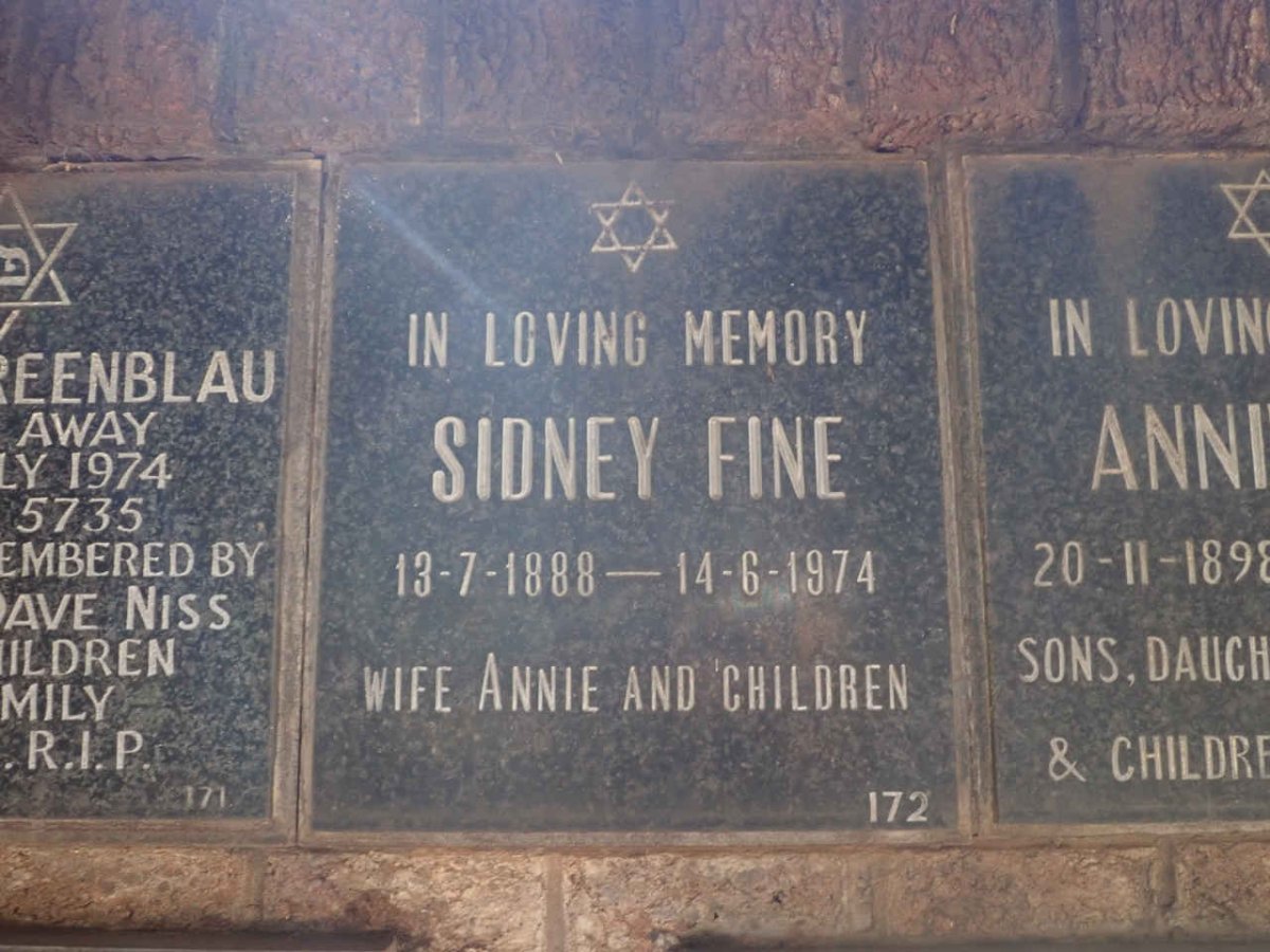 FINE Sidney 1888-1974