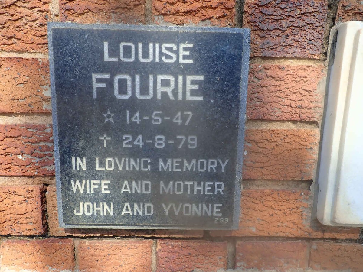 FOURIE Louise 1947-1979