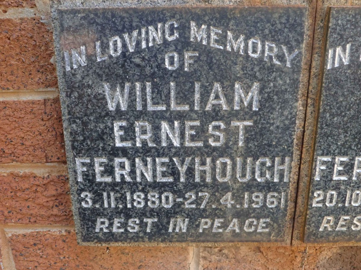 FERNEYHOUGH William Ernest 1880-1961