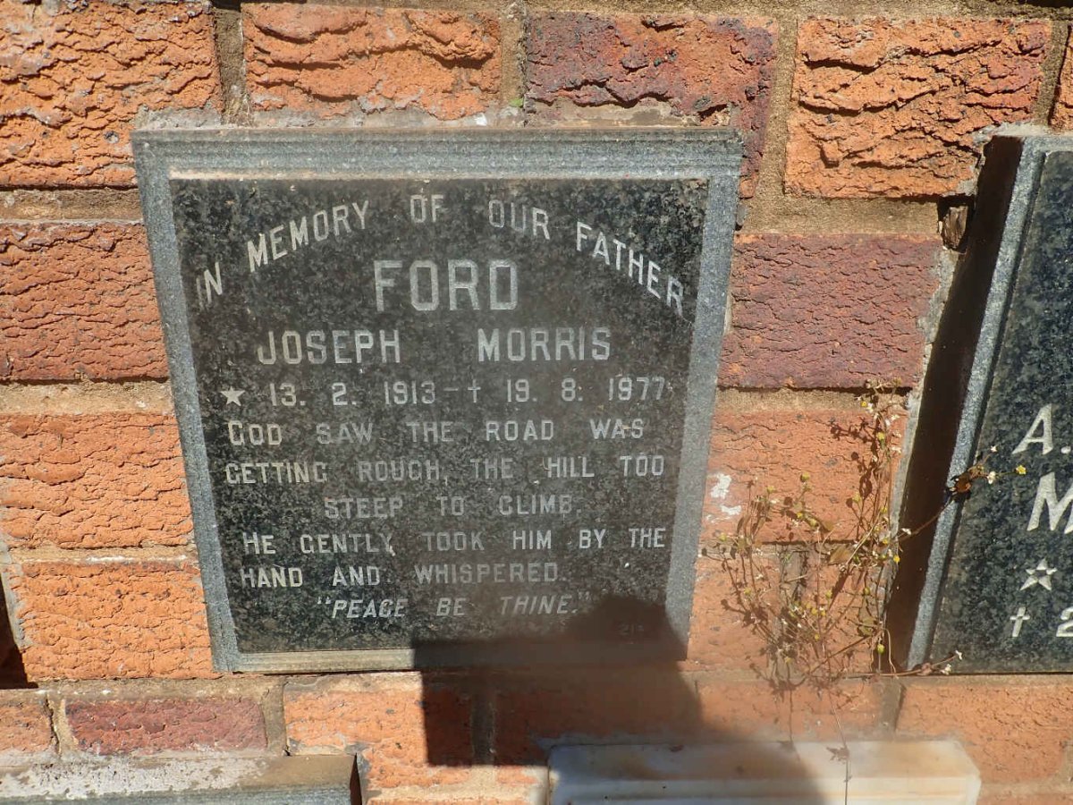 FORD Joseph Morris 1913-1977