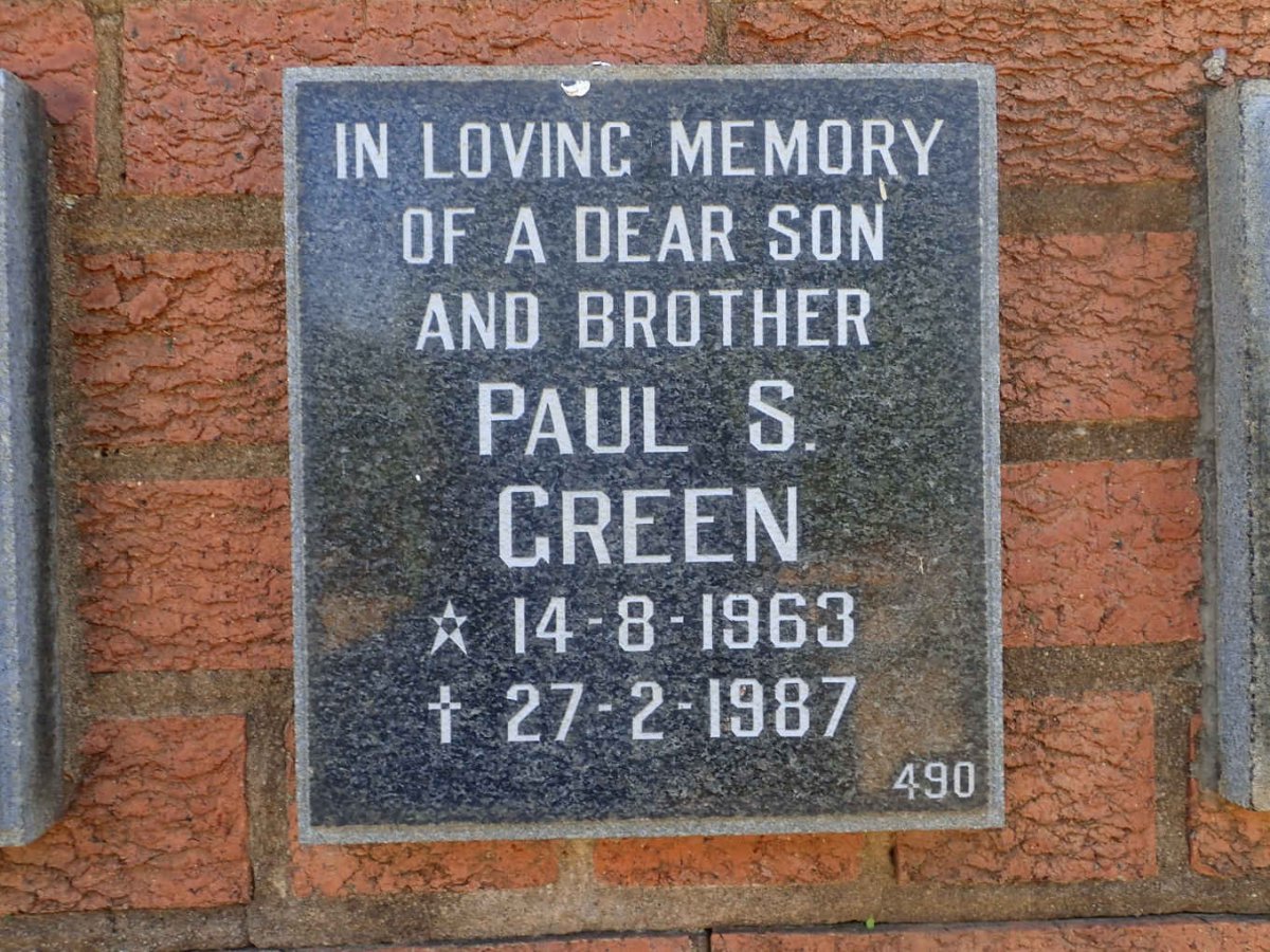 GREEN Paul S. 1963-1987