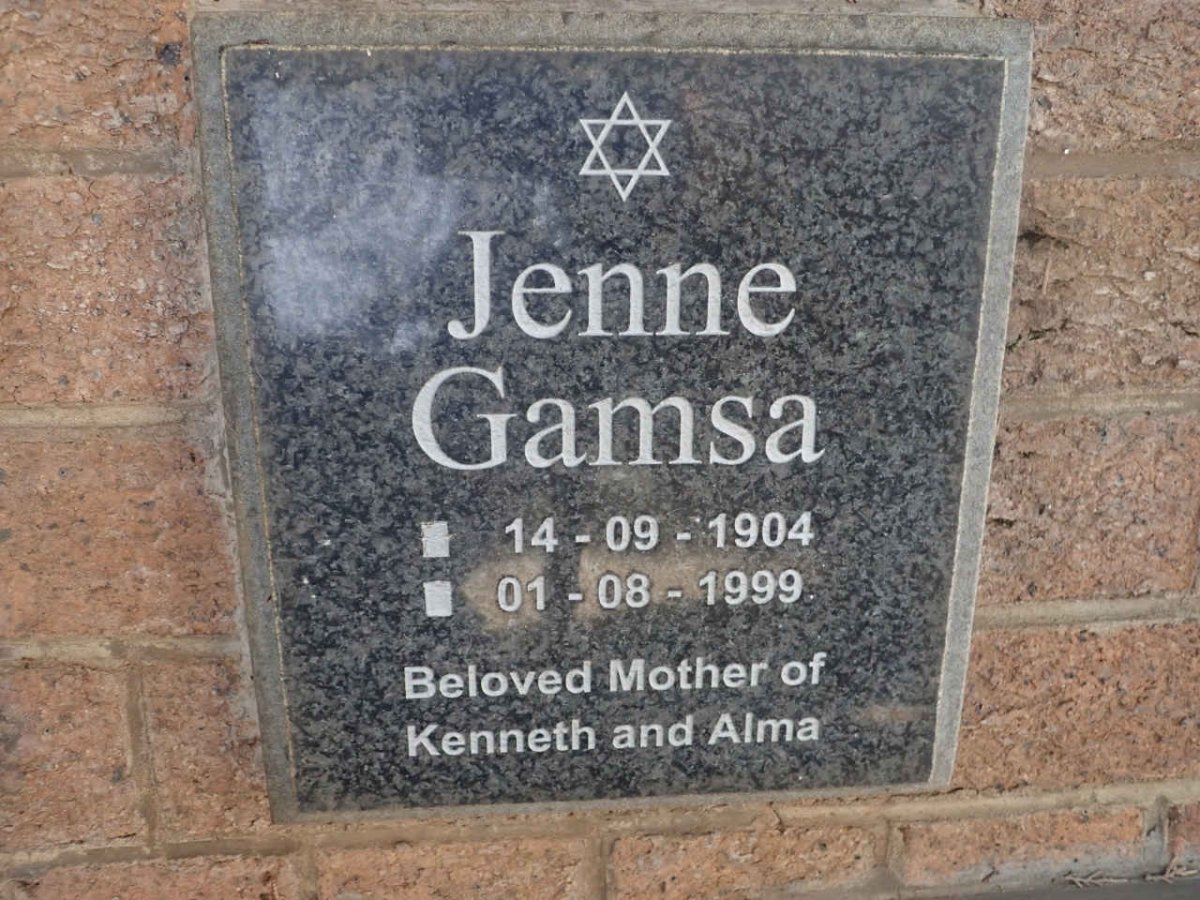 GAMSA Jenne 1904-1999