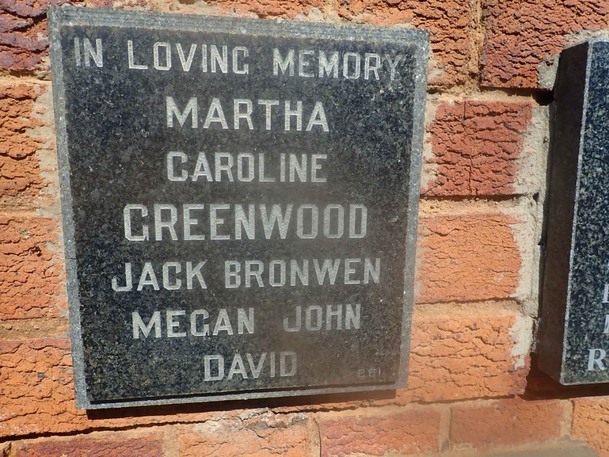 GREENWOOD Martha Caroline