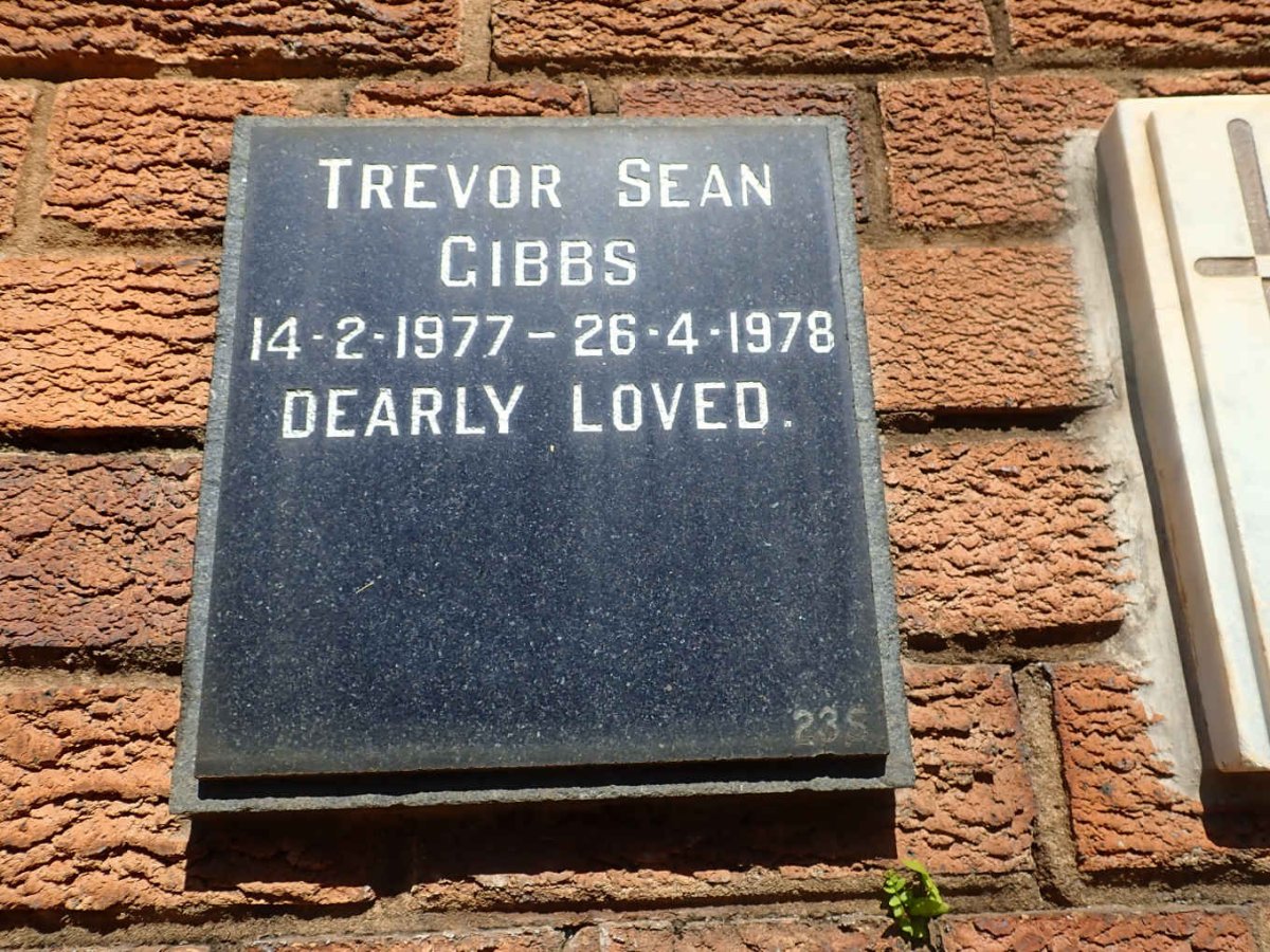 GIBBS Trevor Sean 1977-1978