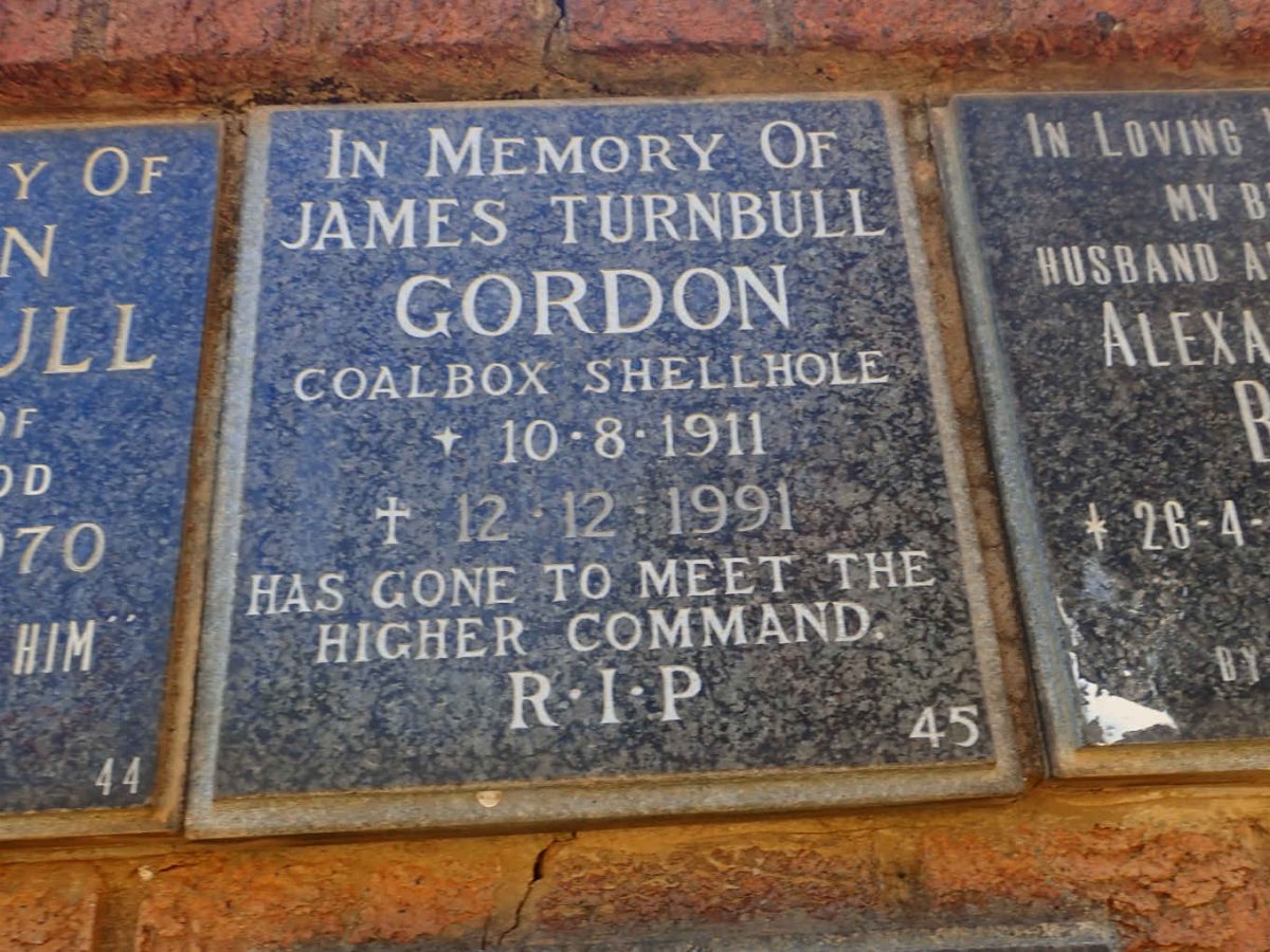GORDON James Turnbull 1911-1991