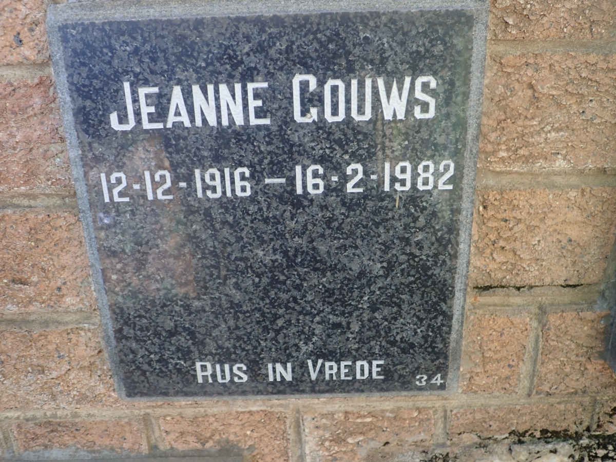 GOUWS Jeanne 1916-1982