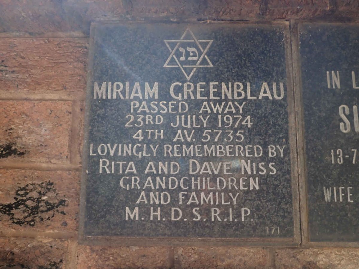 GREENBLAU Miriam -1974