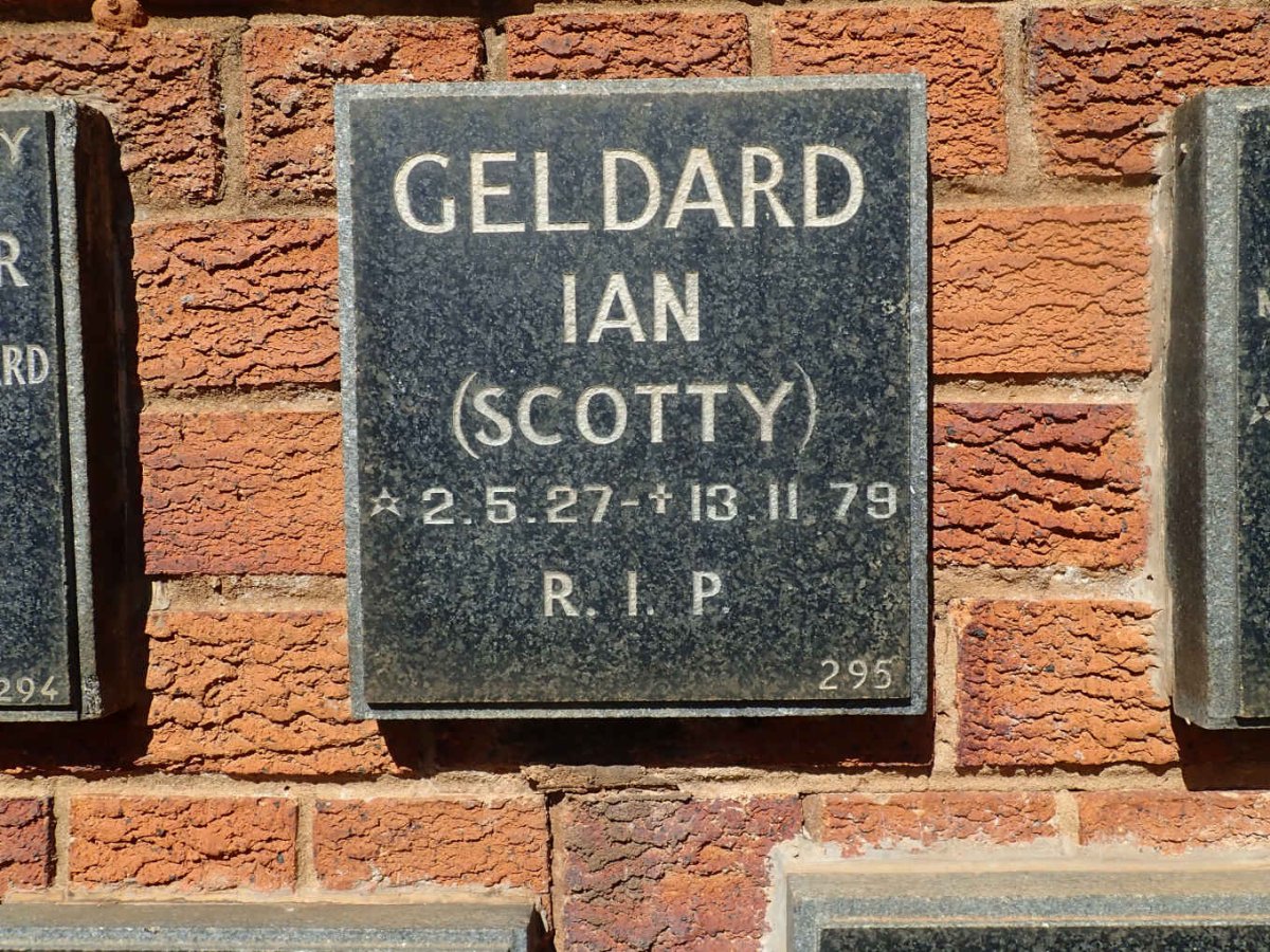 GELDARD Ian 1927-1979