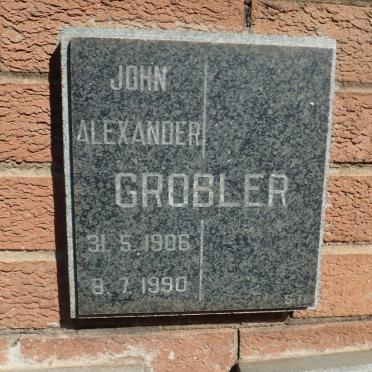 GROBLER John Alexander 1906-1990