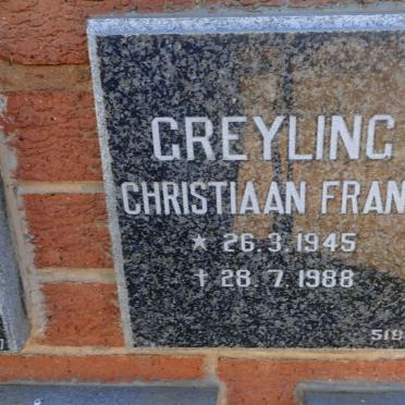 GREYLING Christiaan Frans 1945-1988