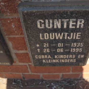GUNTER Louwtjie 1935-1995
